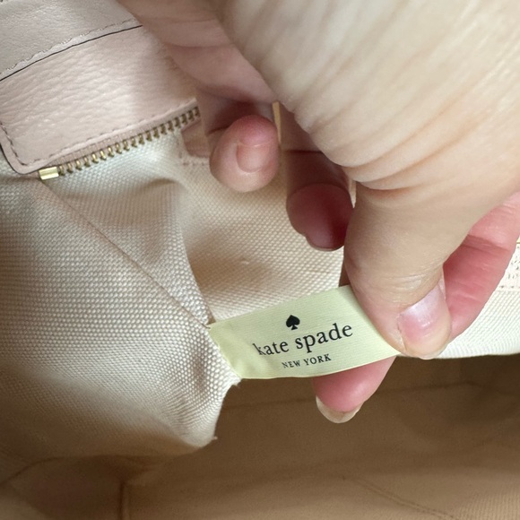 KATE SPADE ♠️ Light Blush Pink/Ivory Satchel Purse, Dual Handles, Gold Hardware💓 - Picture 8 of 17